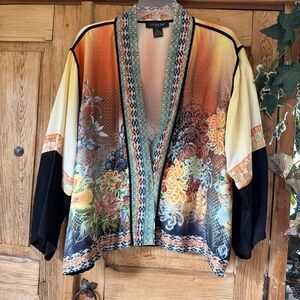 Citron of Santa Monica Vintage silk KIMONO xl